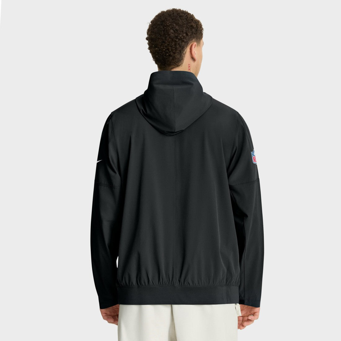 Detroit Lions Sideline Alt Pack Anorak Half-Zip Hoodie Jacket Black