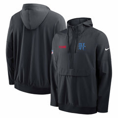 Houston Texans Sideline Alt Pack Anorak Half-Zip Hoodie Jacket Navy