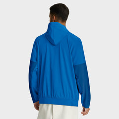Detroit Lions Sideline Anorak Half-Zip Hoodie Jacket Blue