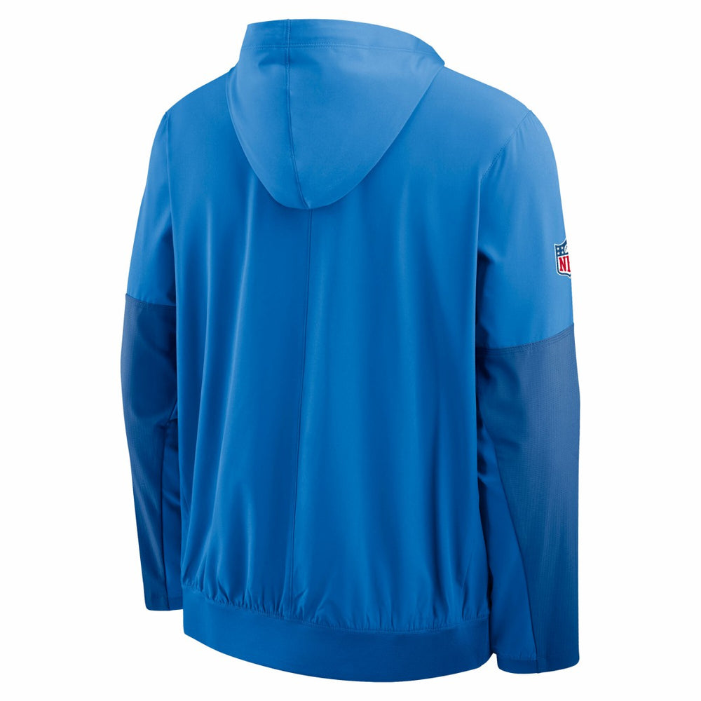 Detroit Lions Sideline Anorak Half-Zip Hoodie Jacket Blue