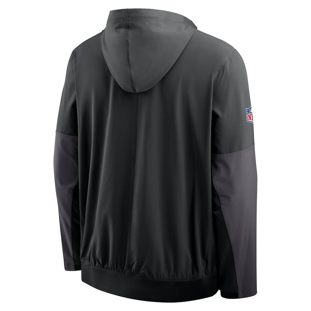 Cincinnati Bengals Sideline Anorak Half-Zip Hoodie Jacket Black
