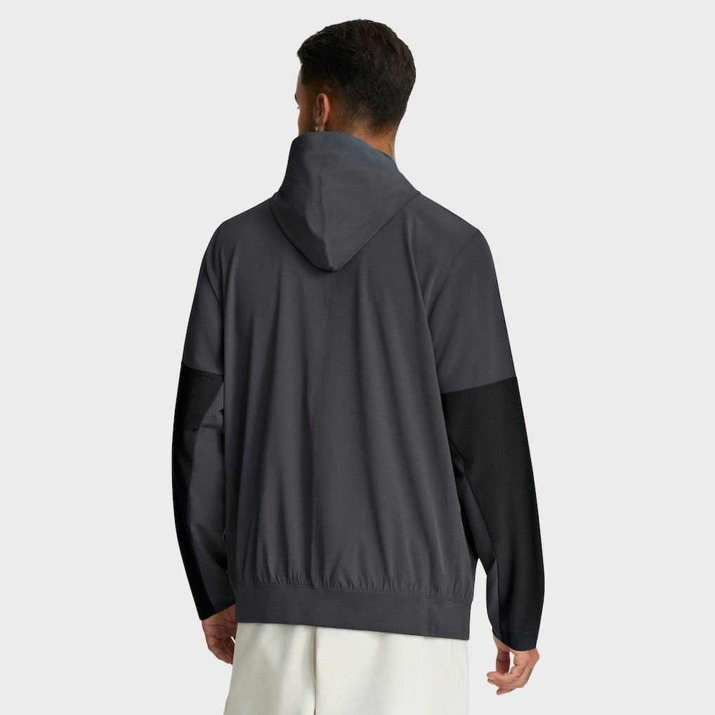 Cleveland Browns Sideline Anorak Half-Zip Hoodie Jacket Anthracite