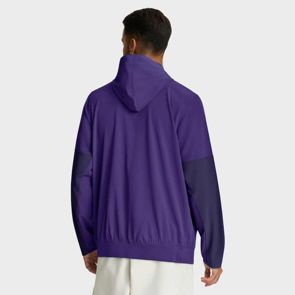 Minnesota Vikings Sideline Anorak Half-Zip Hoodie Jacket Purple