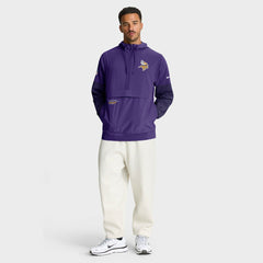 Minnesota Vikings Sideline Anorak Half-Zip Hoodie Jacket Purple