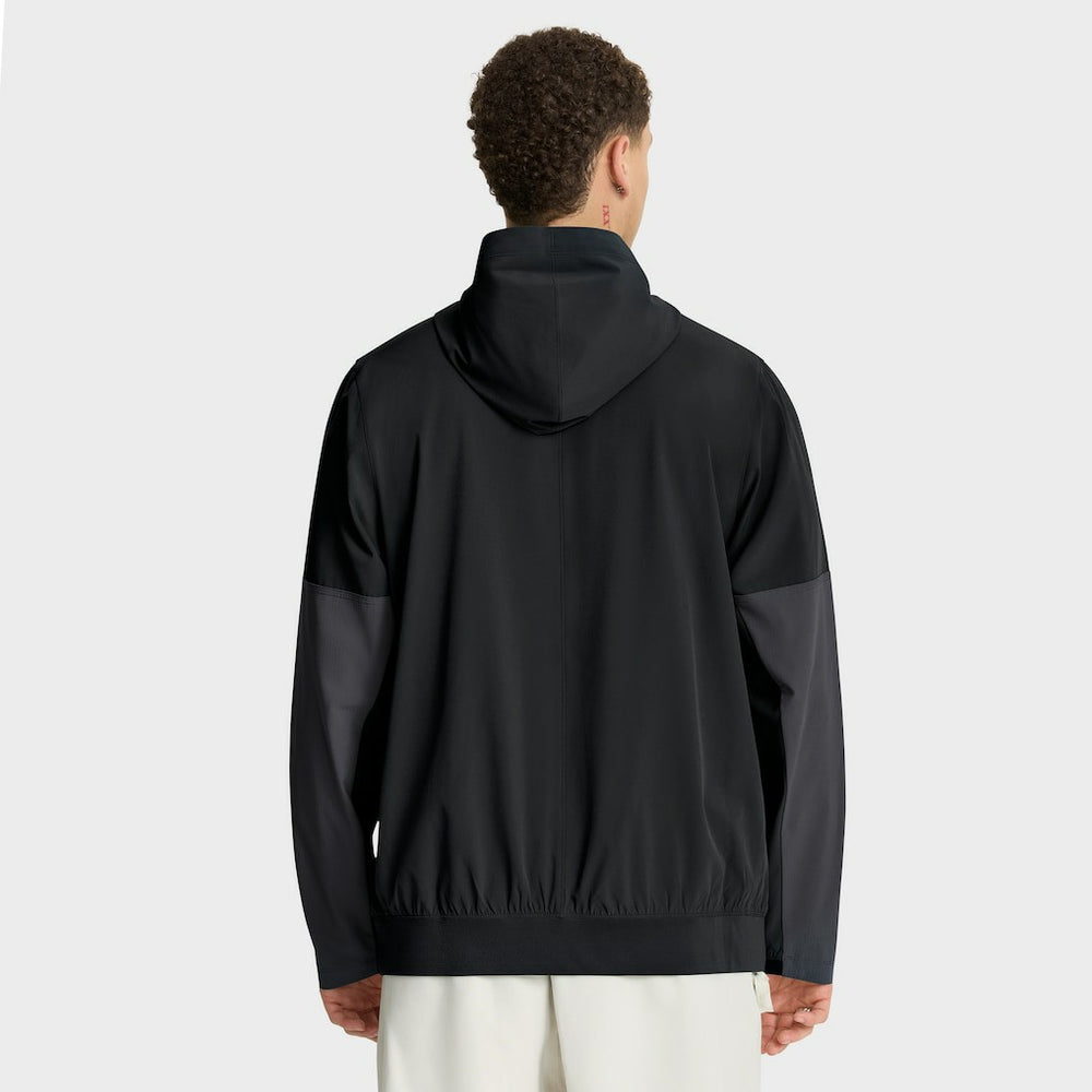 Pittsburgh Steelers Sideline Anorak Half-Zip Hoodie Jacket Black