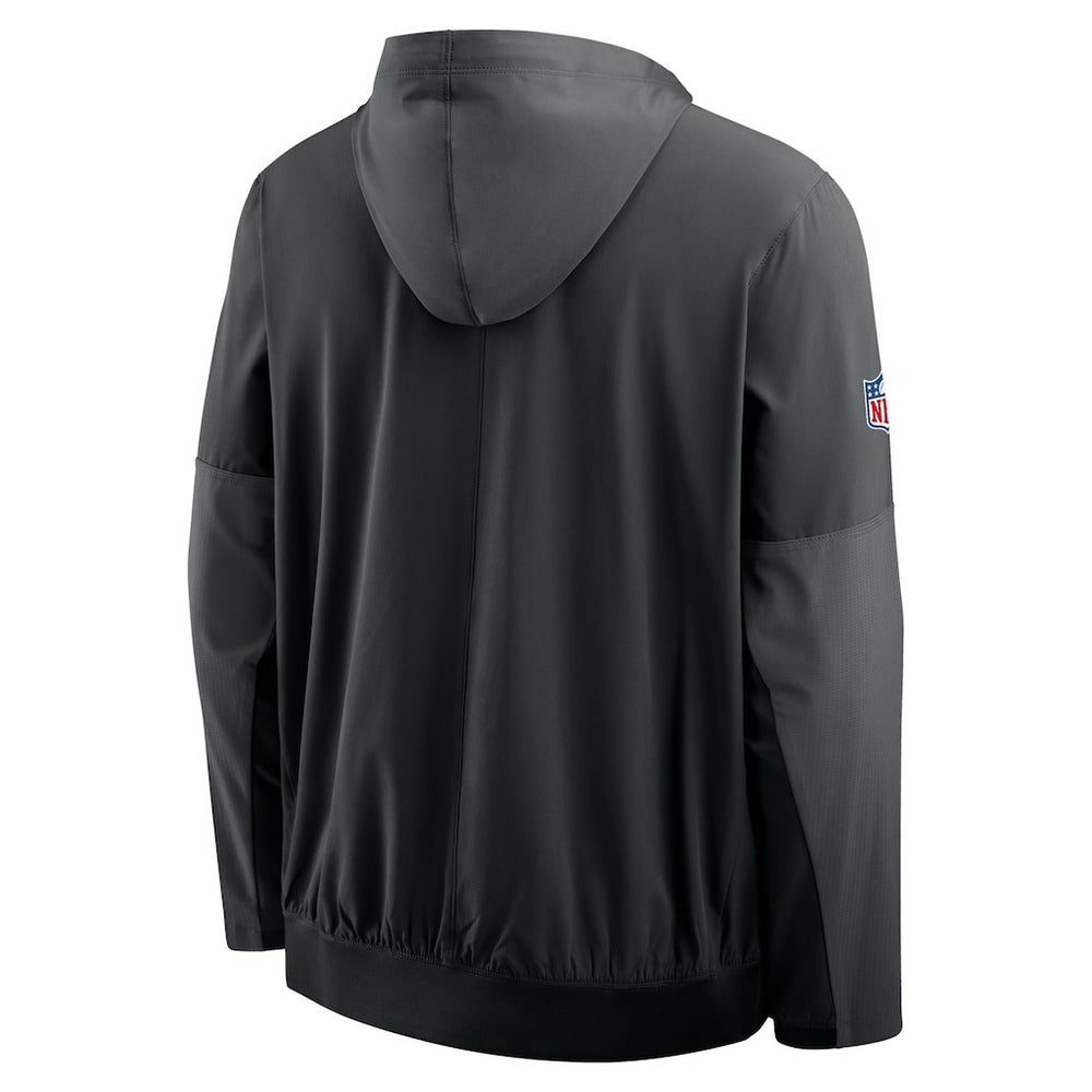 Las Vegas Raiders Sideline Anorak Half-Zip Hoodie Jacket Black