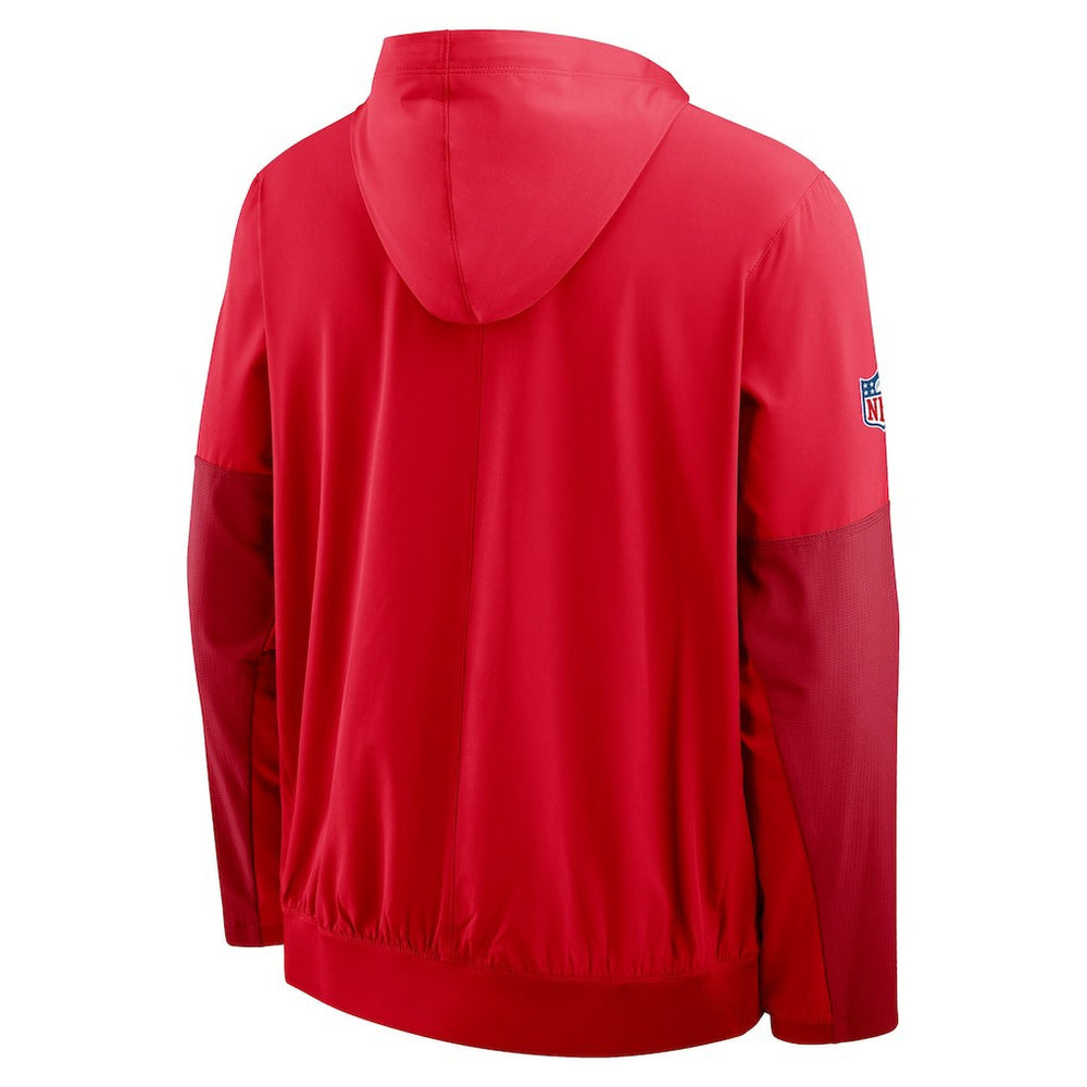Kansas City Chiefs Sideline Anorak Half-Zip Hoodie Jacket Red