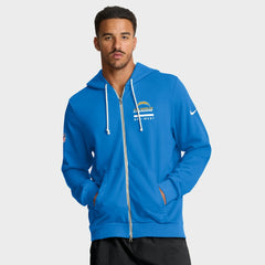 Los Angeles Chargers Sideline Standard Issue Utility Player Dri-FIT Full-Zip Hoodie Powder Blue