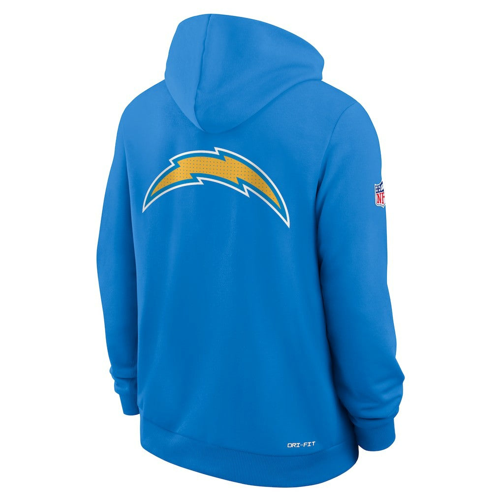 Los Angeles Chargers Sideline Standard Issue Utility Player Dri-FIT Full-Zip Hoodie Powder Blue