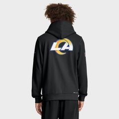 Los Angeles Rams Sideline Standard Issue Utility Player Dri-FIT Full-Zip Hoodie Black