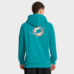 Miami Dolphins Sideline Standard Issue Utility Player Dri-FIT Full-Zip Hoodie Aqua