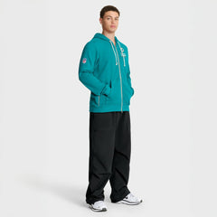 Miami Dolphins Sideline Standard Issue Utility Player Dri-FIT Full-Zip Hoodie Aqua