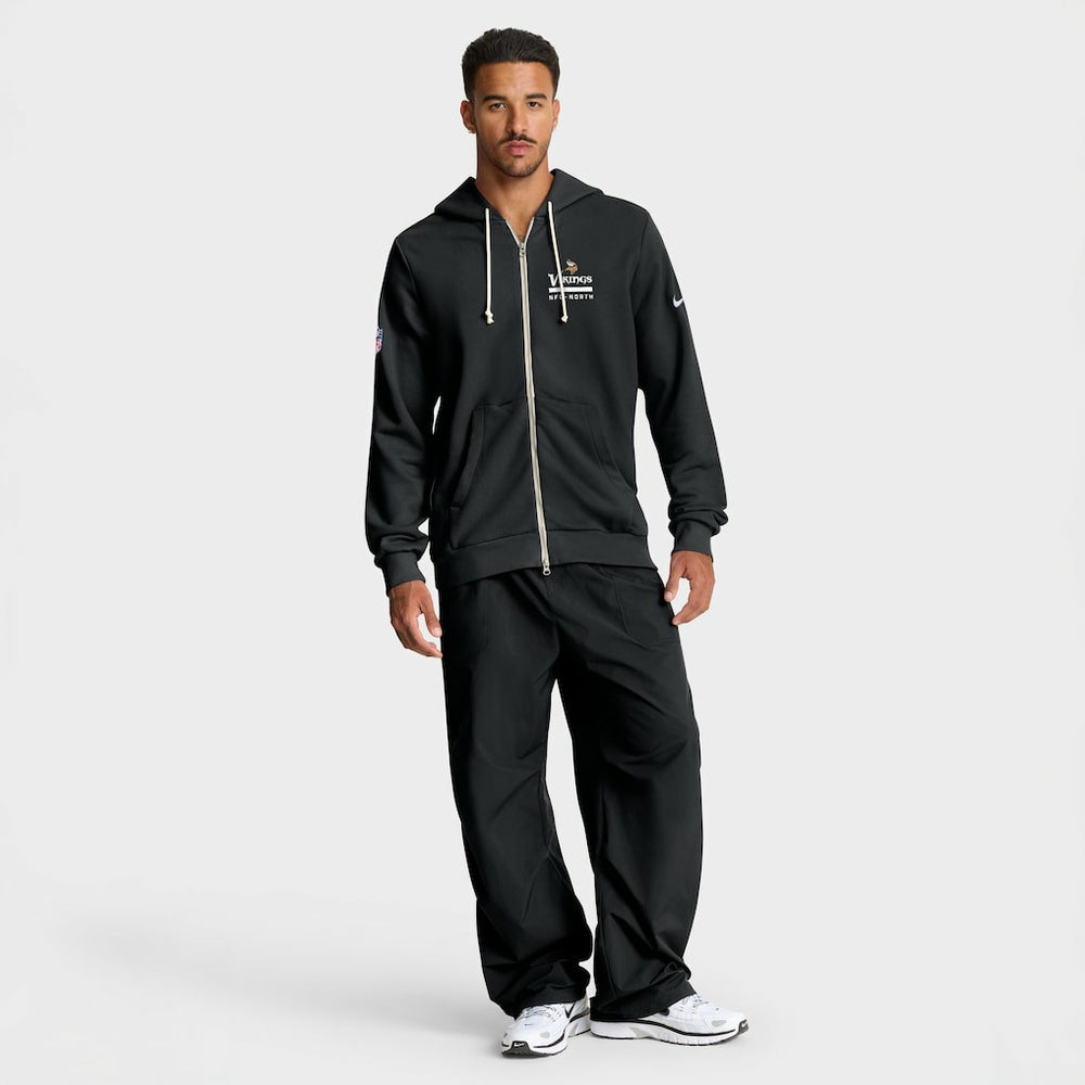 Minnesota Vikings Sideline Standard Issue Utility Player Dri-FIT Full-Zip Hoodie Black