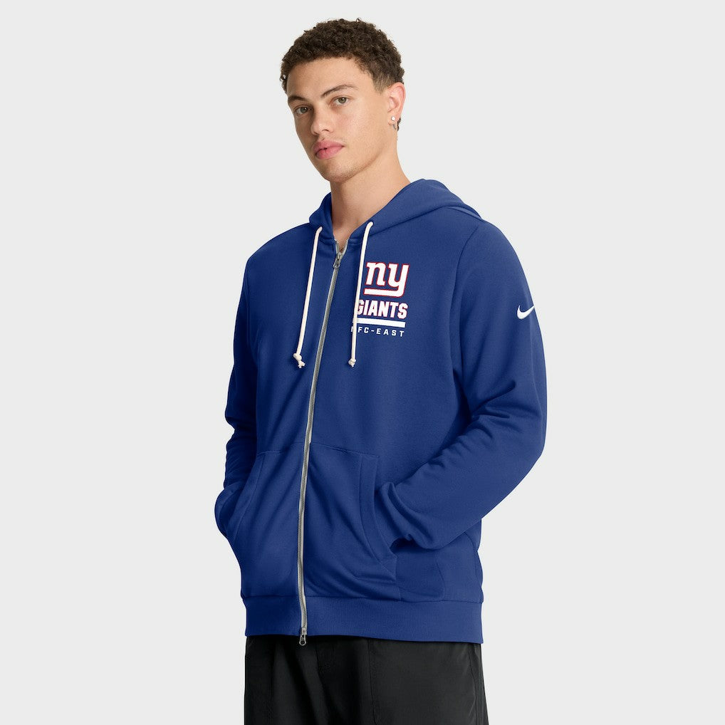 New York Giants Sideline Standard Issue Utility Player Dri-FIT Full-Zip Hoodie Royal