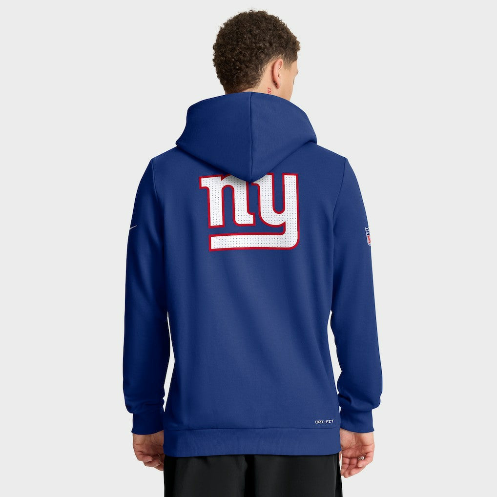 New York Giants Sideline Standard Issue Utility Player Dri-FIT Full-Zip Hoodie Royal