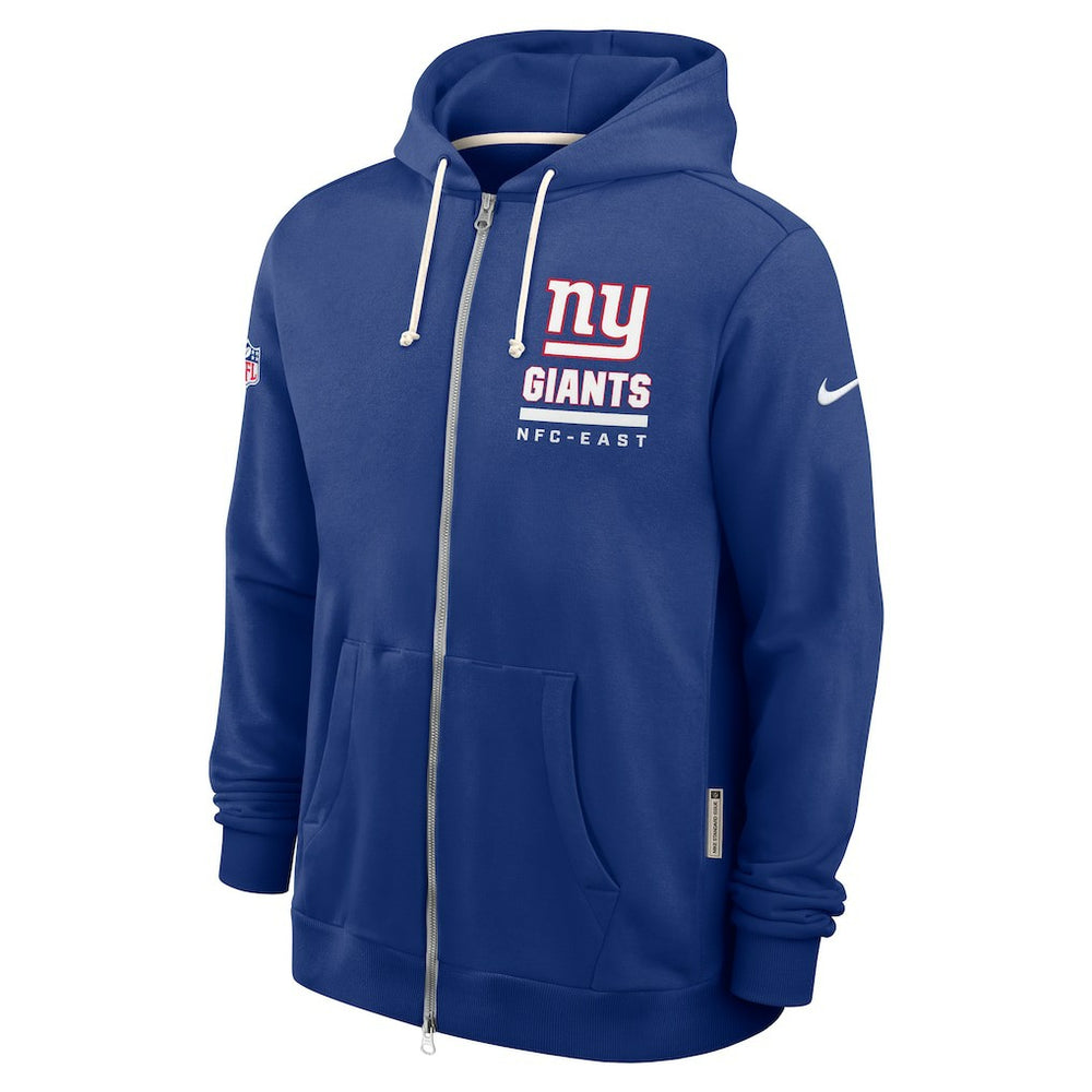 New York Giants Sideline Standard Issue Utility Player Dri-FIT Full-Zip Hoodie Royal