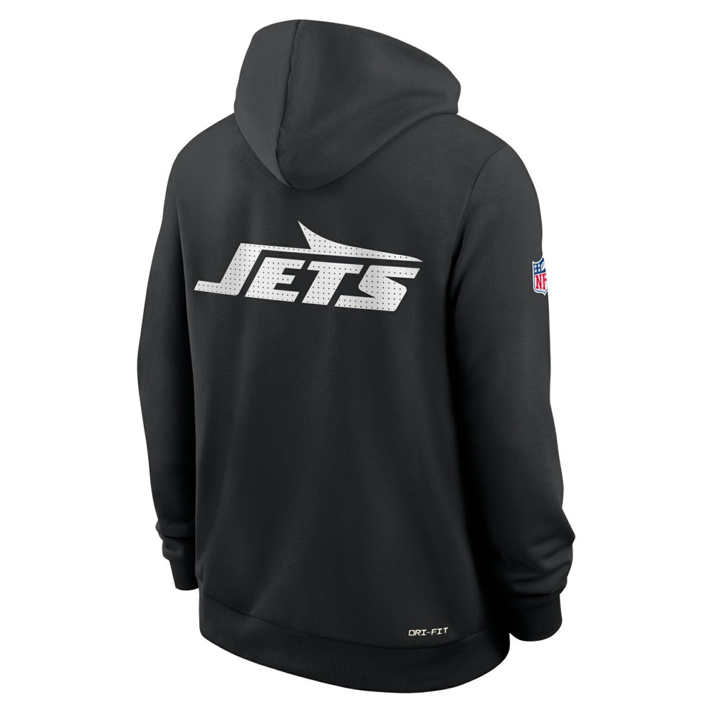 New York Jets Sideline Standard Issue Utility Player Dri-FIT Full-Zip Hoodie Black