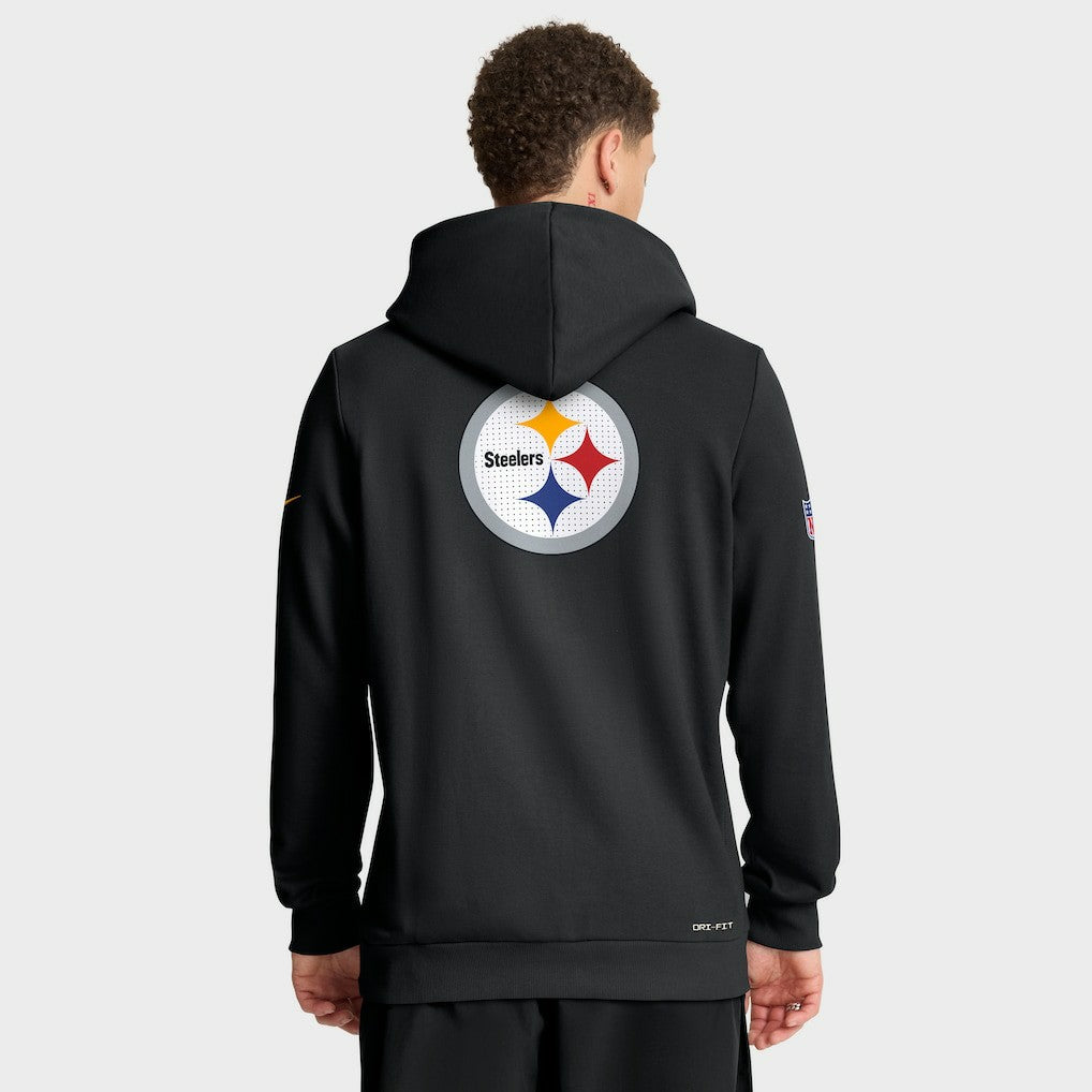 Pittsburgh Steelers Sideline Standard Issue Utility Player Dri-FIT Full-Zip Hoodie Black