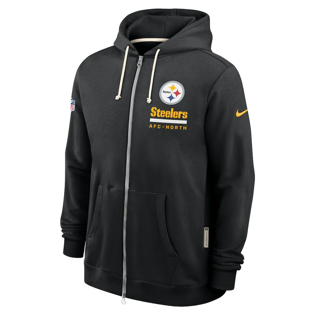 Pittsburgh Steelers Sideline Standard Issue Utility Player Dri-FIT Full-Zip Hoodie Black
