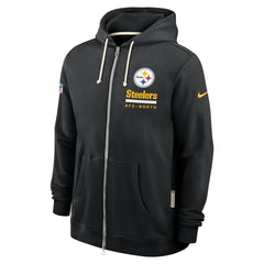 Pittsburgh Steelers Sideline Standard Issue Utility Player Dri-FIT Full-Zip Hoodie Black