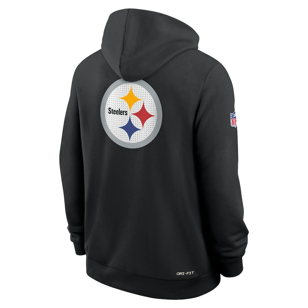 Pittsburgh Steelers Sideline Standard Issue Utility Player Dri-FIT Full-Zip Hoodie Black