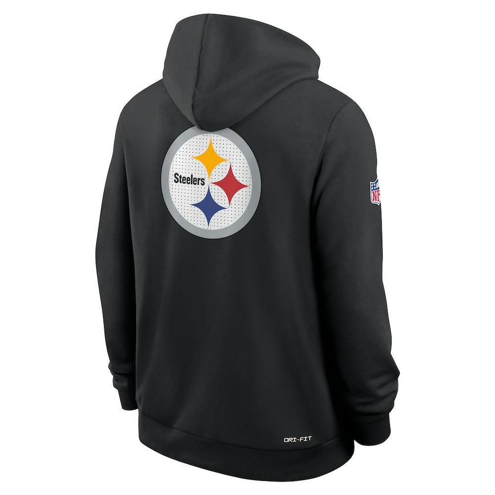 Pittsburgh Steelers Sideline Standard Issue Utility Player Dri-FIT Full-Zip Hoodie Black