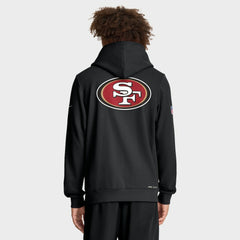 San Francisco 49ers Sideline Standard Issue Utility Player Dri-FIT Full-Zip Hoodie Black
