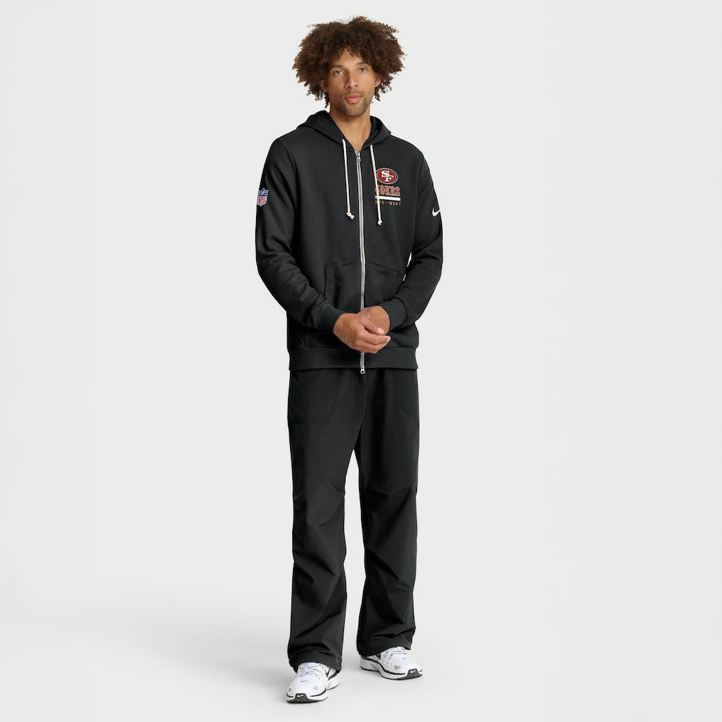 San Francisco 49ers Sideline Standard Issue Utility Player Dri-FIT Full-Zip Hoodie Black
