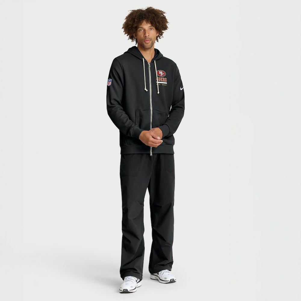 San Francisco 49ers Sideline Standard Issue Utility Player Dri-FIT Full-Zip Hoodie Black