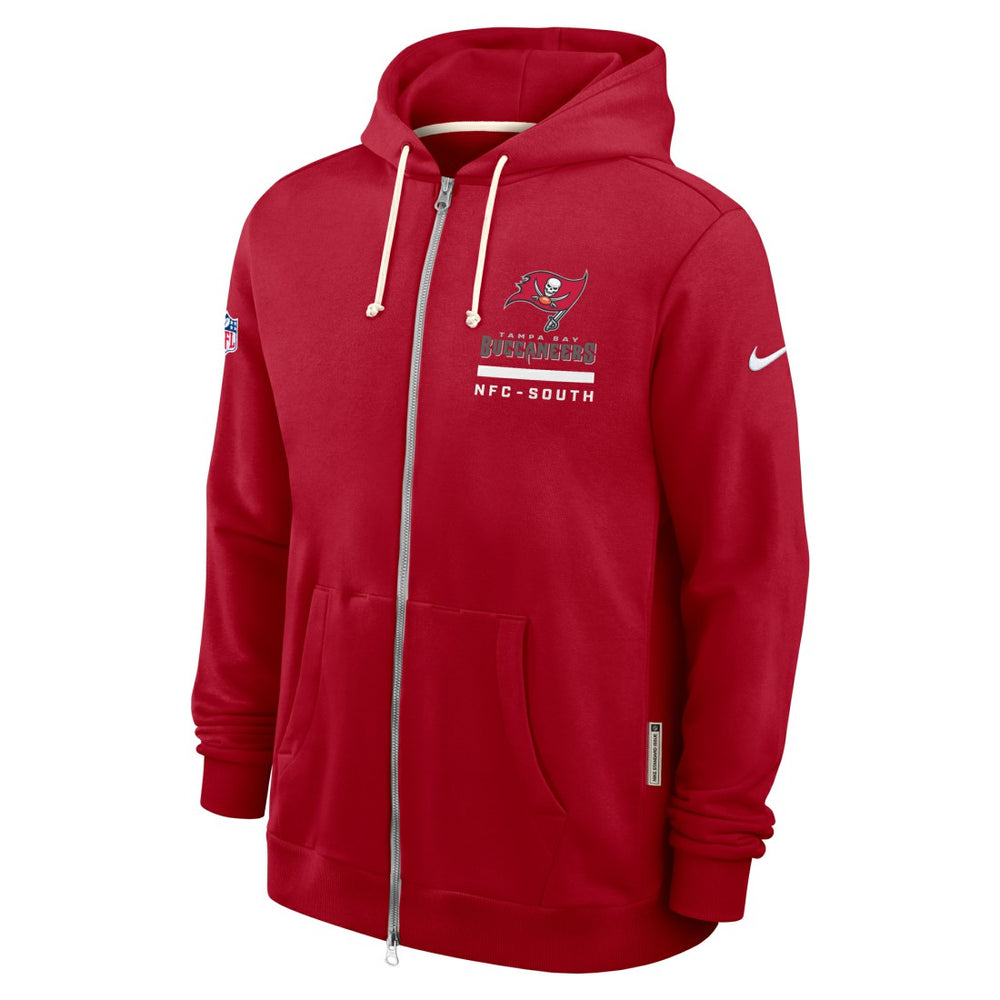 Tampa Bay Buccaneers Sideline Standard Issue Utility Player Dri-FIT Full-Zip Hoodie Red