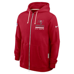 Tampa Bay Buccaneers Sideline Standard Issue Utility Player Dri-FIT Full-Zip Hoodie Red