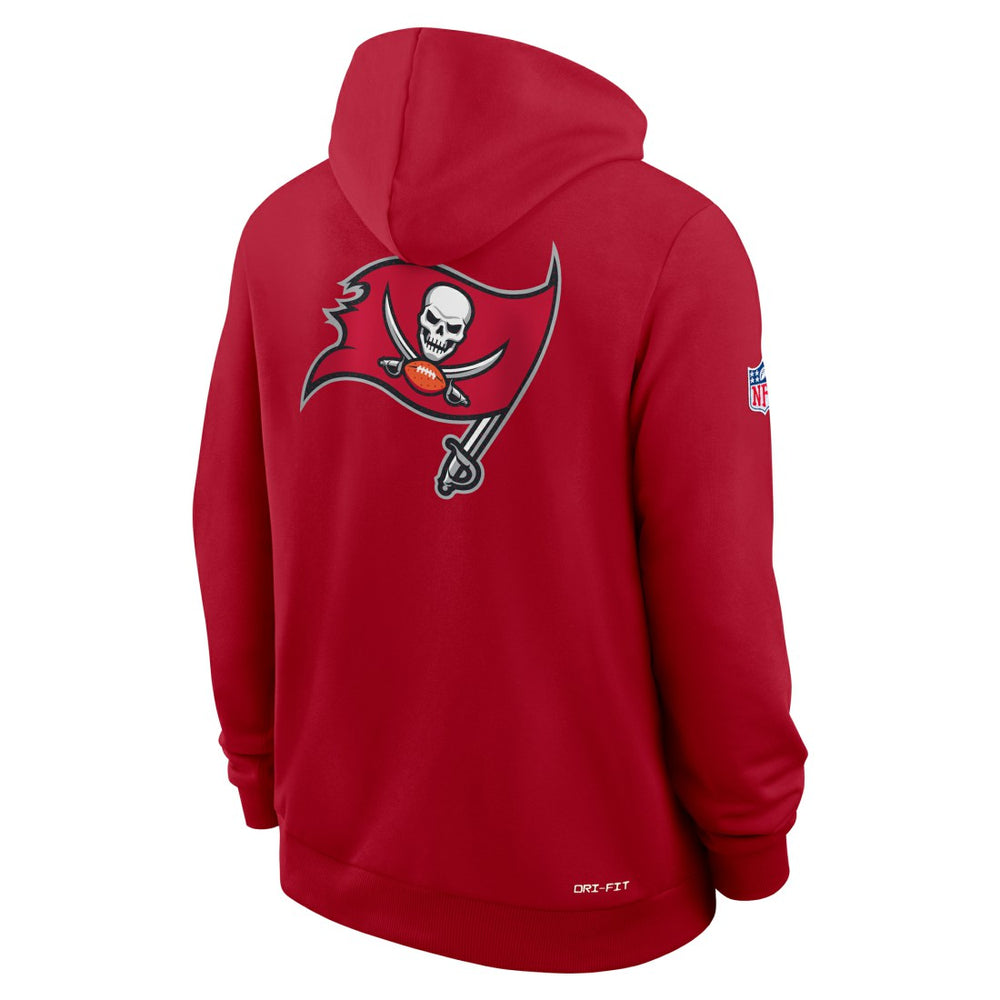 Tampa Bay Buccaneers Sideline Standard Issue Utility Player Dri-FIT Full-Zip Hoodie Red