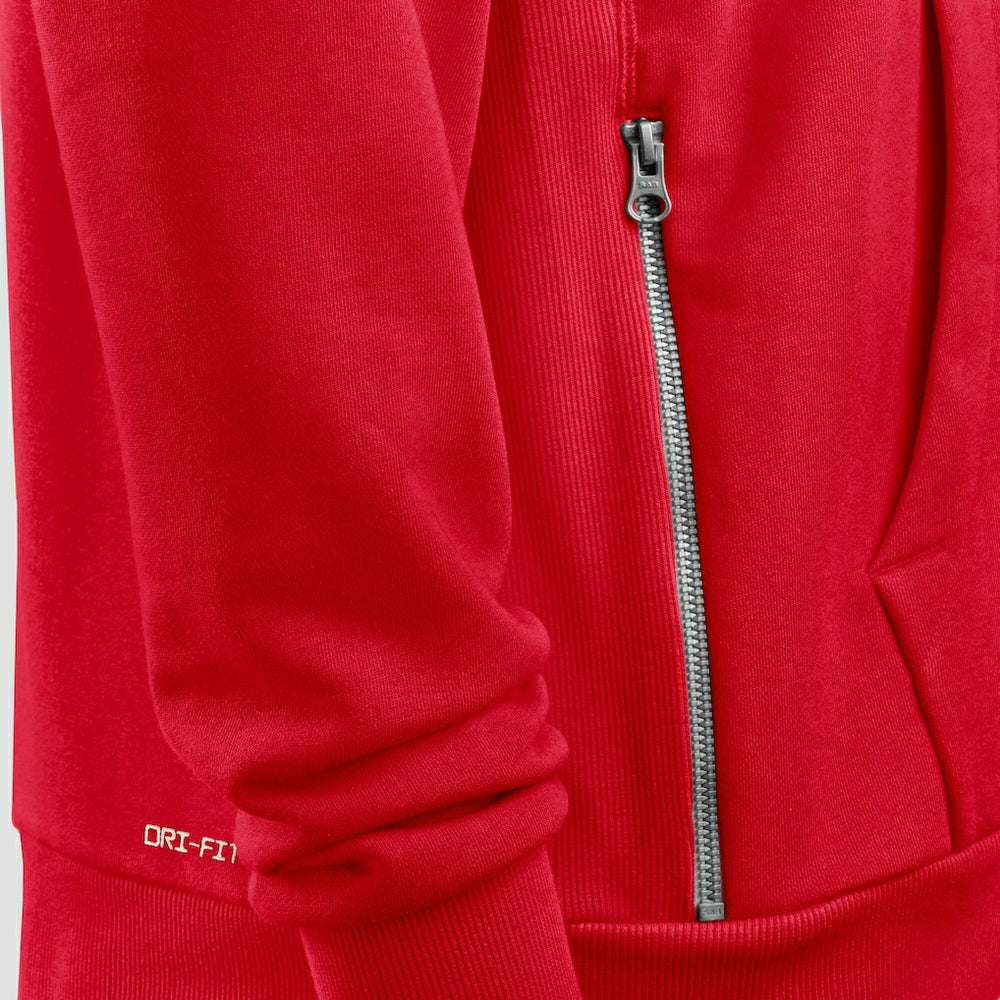 Kansas City Chiefs Sideline Standard Issue Utility Player Dri-FIT Full-Zip Hoodie Red