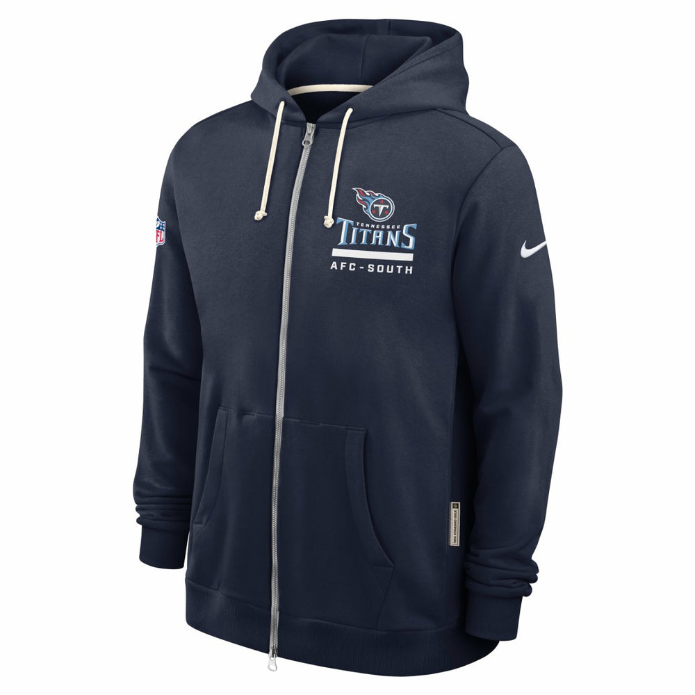 Tennessee Titans Sideline Standard Issue Utility Player Dri-FIT Full-Zip Hoodie Navy