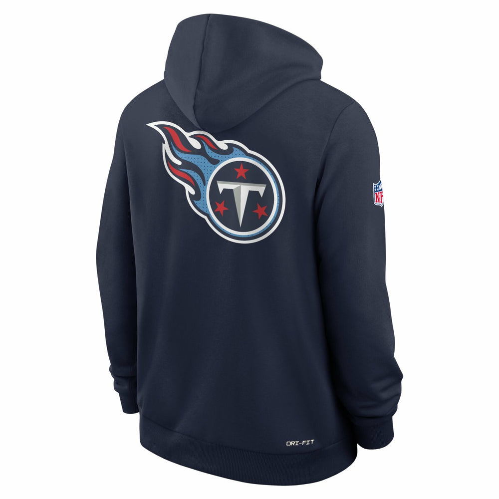 Tennessee Titans Sideline Standard Issue Utility Player Dri-FIT Full-Zip Hoodie Navy
