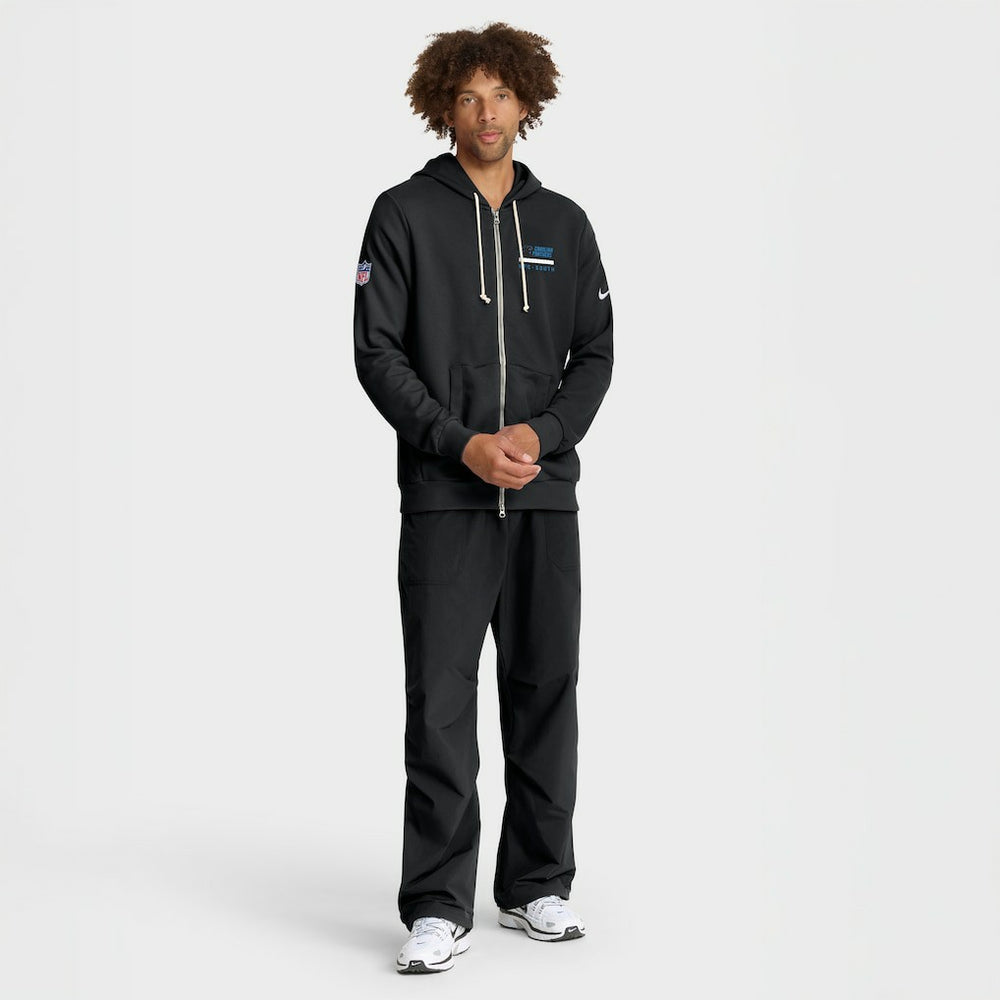 Carolina Panthers Sideline Standard Issue Utility Player Dri-FIT Full-Zip Hoodie Black