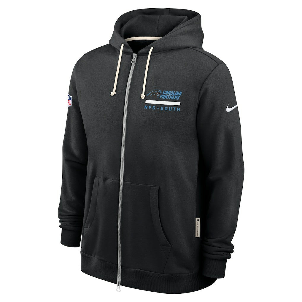 Carolina Panthers Sideline Standard Issue Utility Player Dri-FIT Full-Zip Hoodie Black