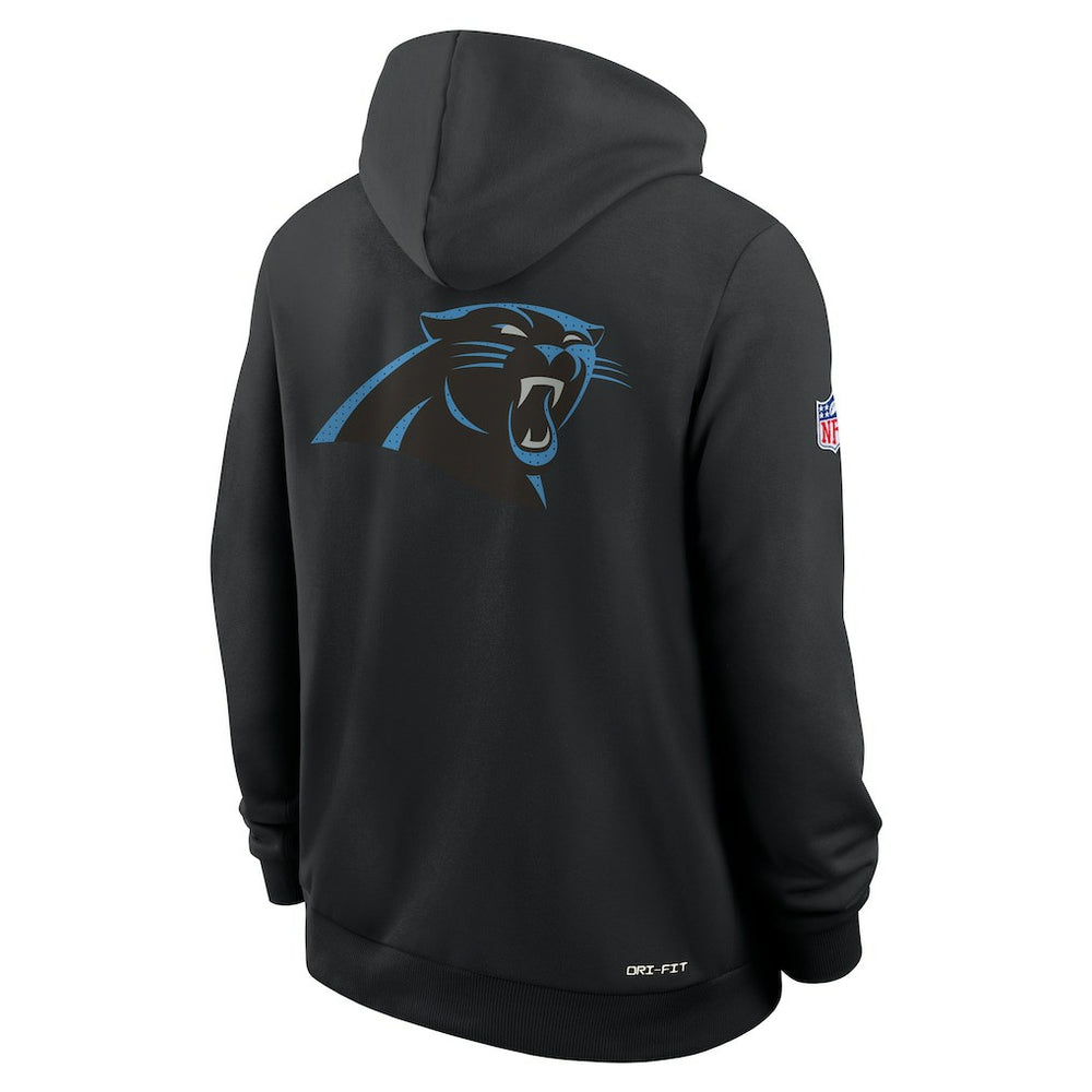 Carolina Panthers Sideline Standard Issue Utility Player Dri-FIT Full-Zip Hoodie Black