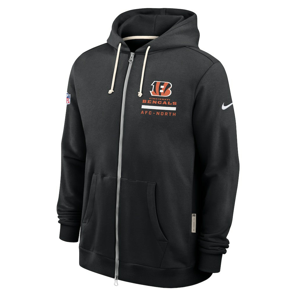 Cincinnati Bengals Sideline Standard Issue Utility Player Dri-FIT Full-Zip Hoodie Black