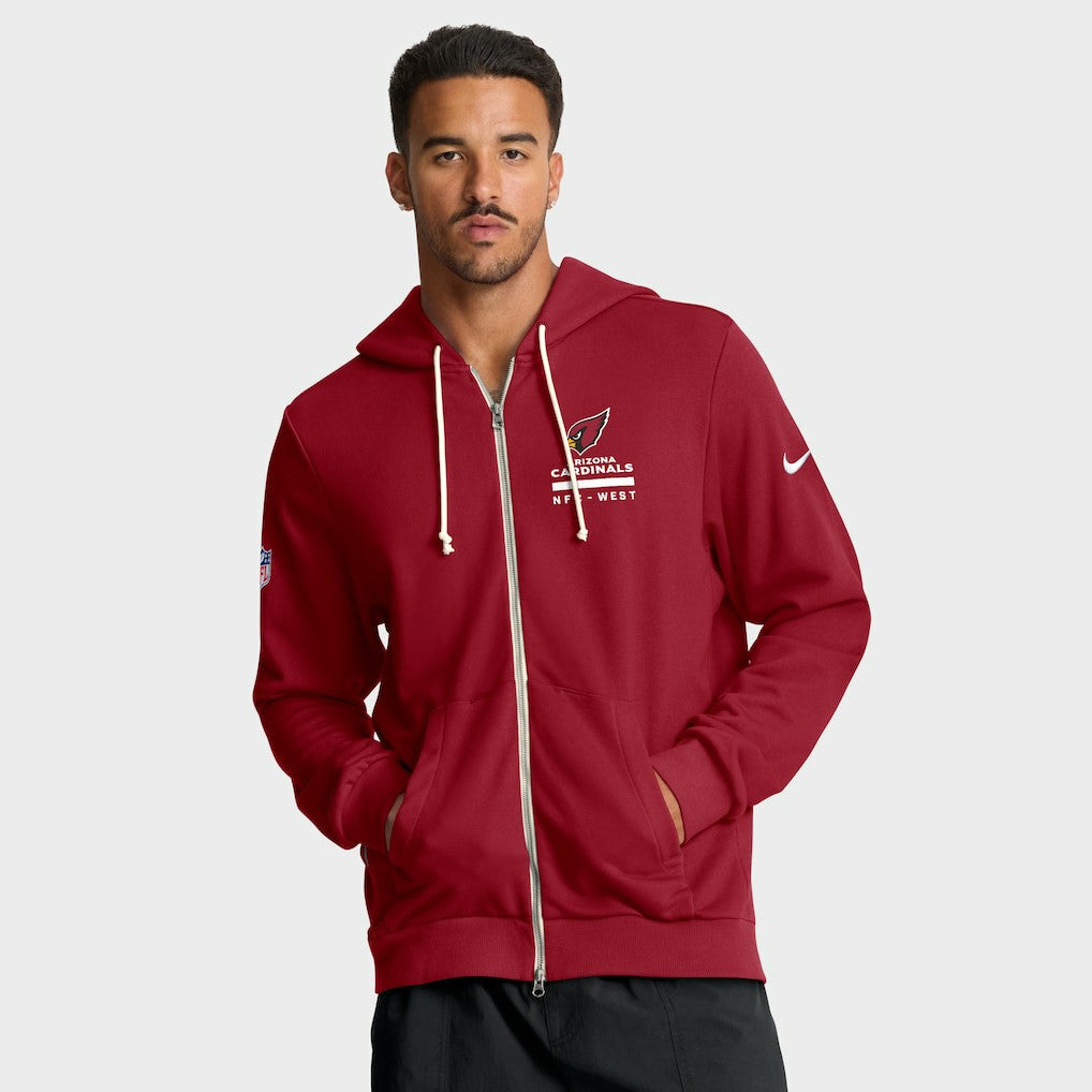Arizona Cardinals Sideline Standard Issue Utility Player Dri-FIT Full-Zip Hoodie Cardinal