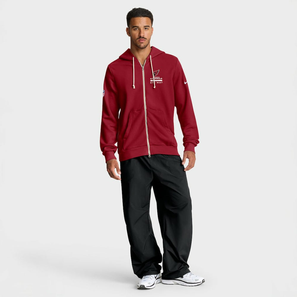 Arizona Cardinals Sideline Standard Issue Utility Player Dri-FIT Full-Zip Hoodie Cardinal