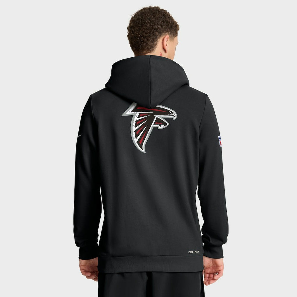 Atlanta Falcons Sideline Standard Issue Utility Player Dri-FIT Full-Zip Hoodie Black