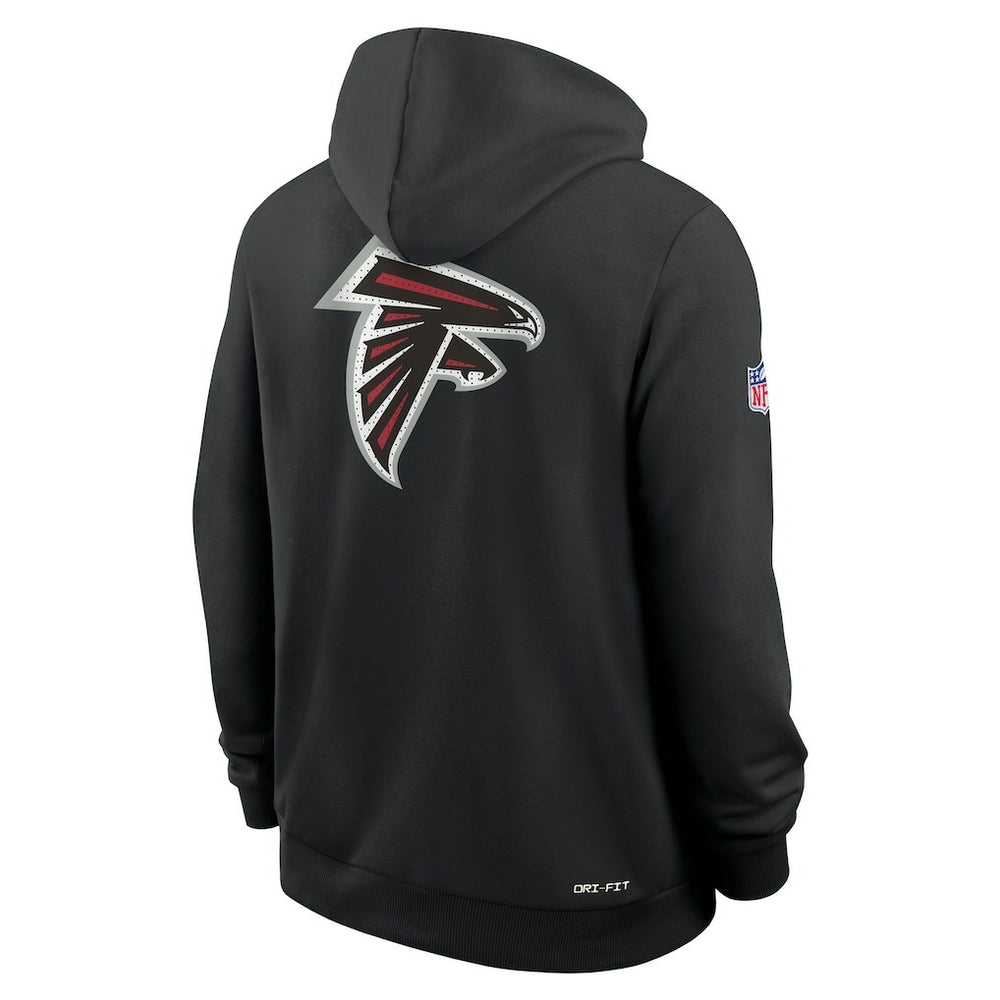 Atlanta Falcons Sideline Standard Issue Utility Player Dri-FIT Full-Zip Hoodie Black