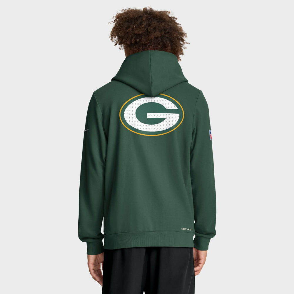 Green Bay Packers Sideline Standard Issue Utility Player Dri-FIT Full-Zip Hoodie Green