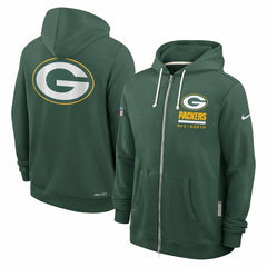Green Bay Packers Sideline Standard Issue Utility Player Dri-FIT Full-Zip Hoodie Green