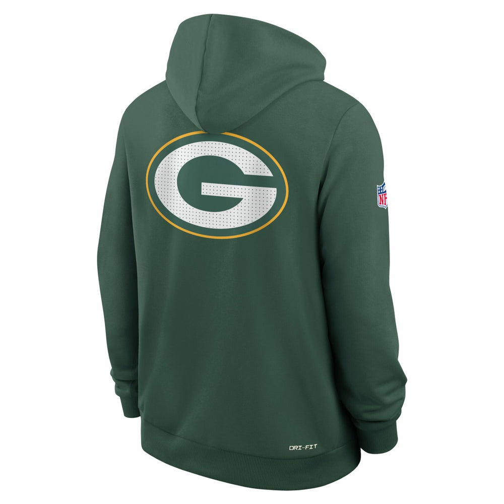 Green Bay Packers Sideline Standard Issue Utility Player Dri-FIT Full-Zip Hoodie Green