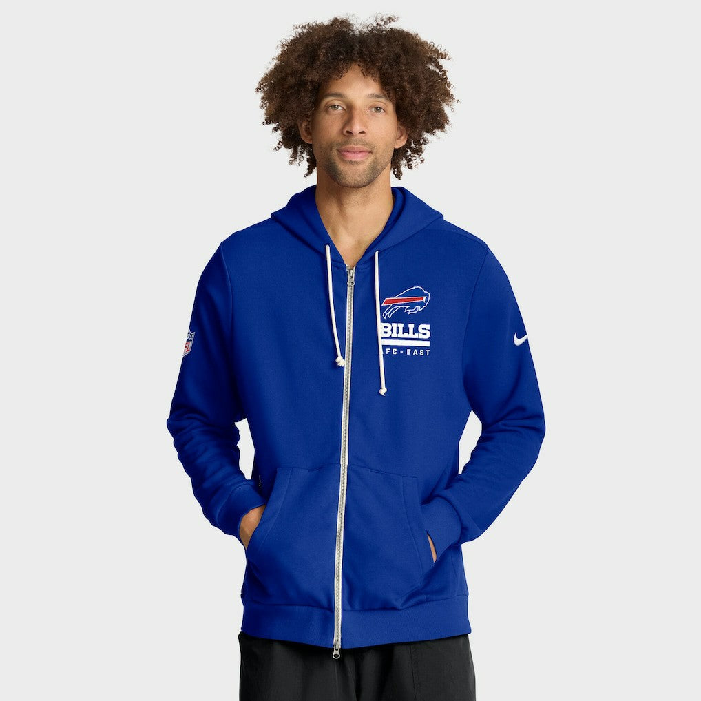 Buffalo Bills Sideline Standard Issue Utility Player Dri-FIT Full-Zip Hoodie Royal