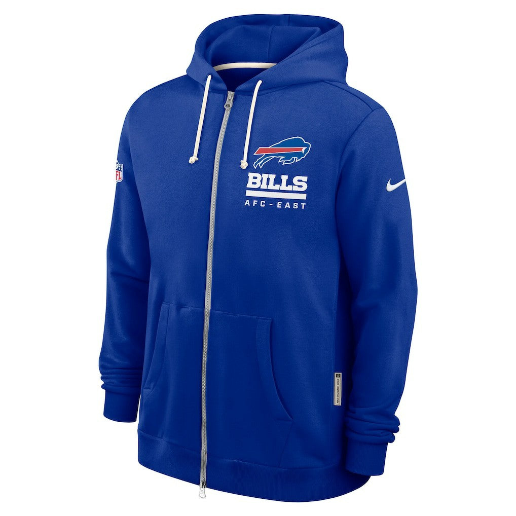 Buffalo Bills Sideline Standard Issue Utility Player Dri-FIT Full-Zip Hoodie Royal