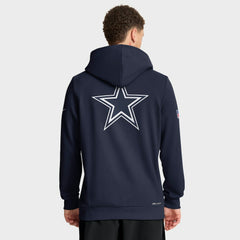 Dallas Cowboys Sideline Standard Issue Utility Player Dri-FIT Full-Zip Hoodie Navy