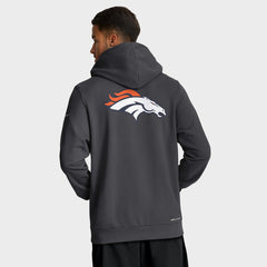Denver Broncos Sideline Standard Issue Utility Player Dri-FIT Full-Zip Hoodie Anthracite
